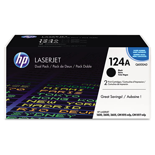 HP 124A Black Dual Pack